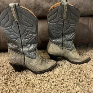 Vintage Snakeskin Cowboy Boots